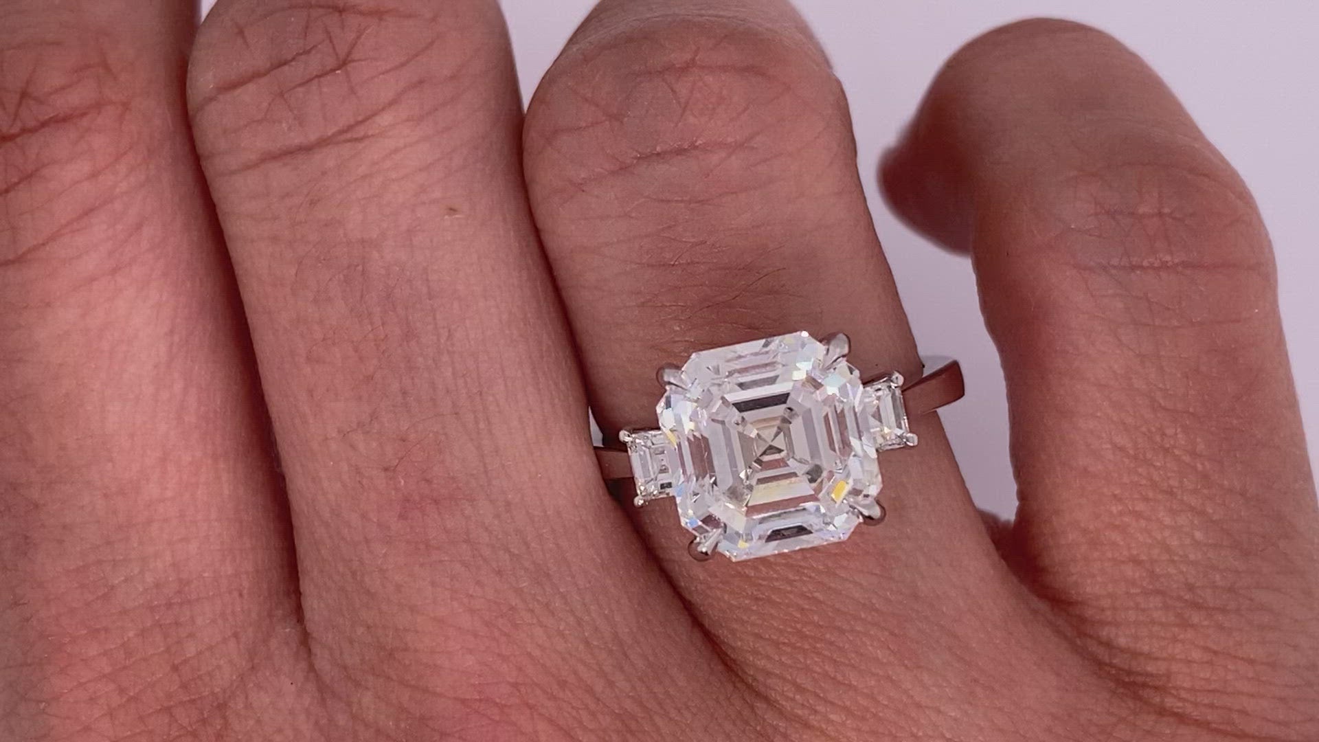 5 Carat Asscher Cut Engagement Ring purchases