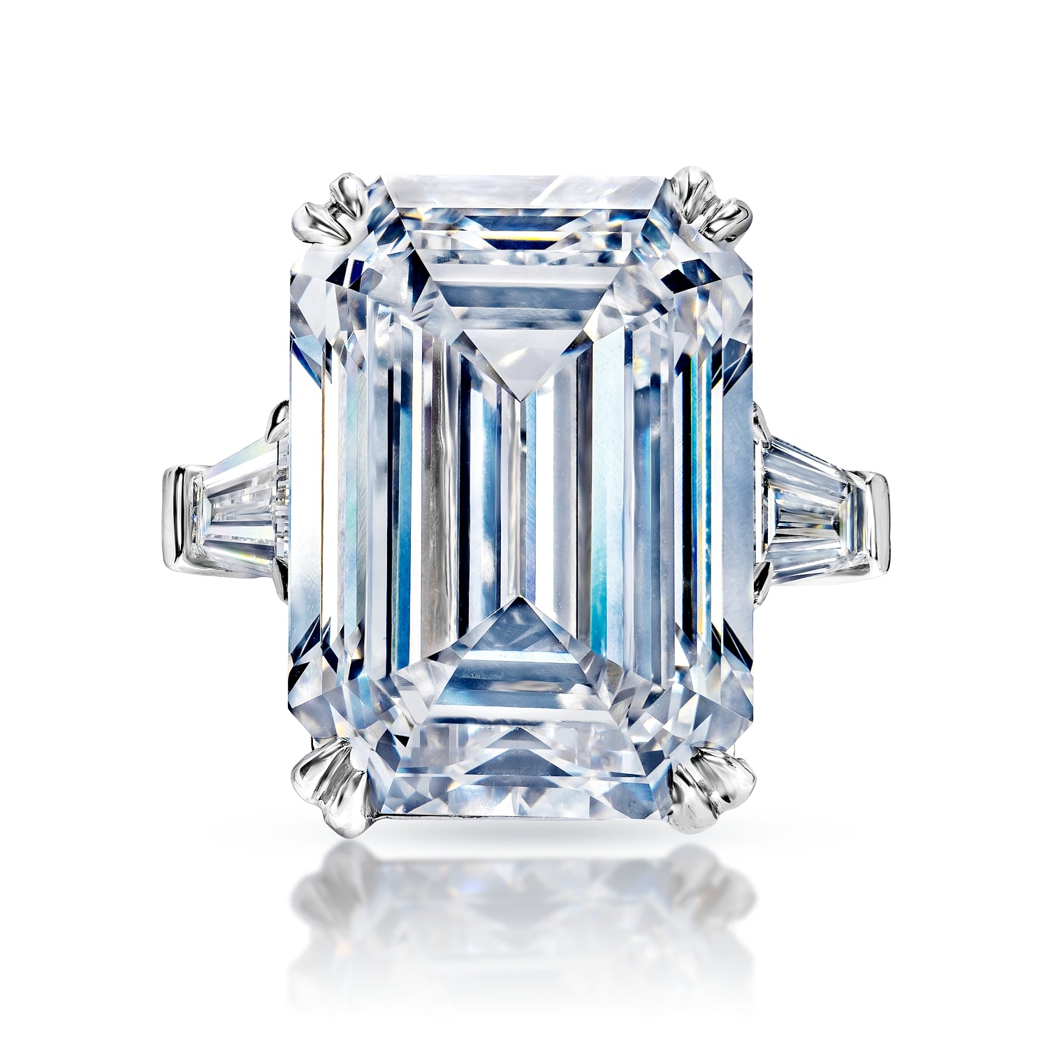 Emerald halo diamond Ring
