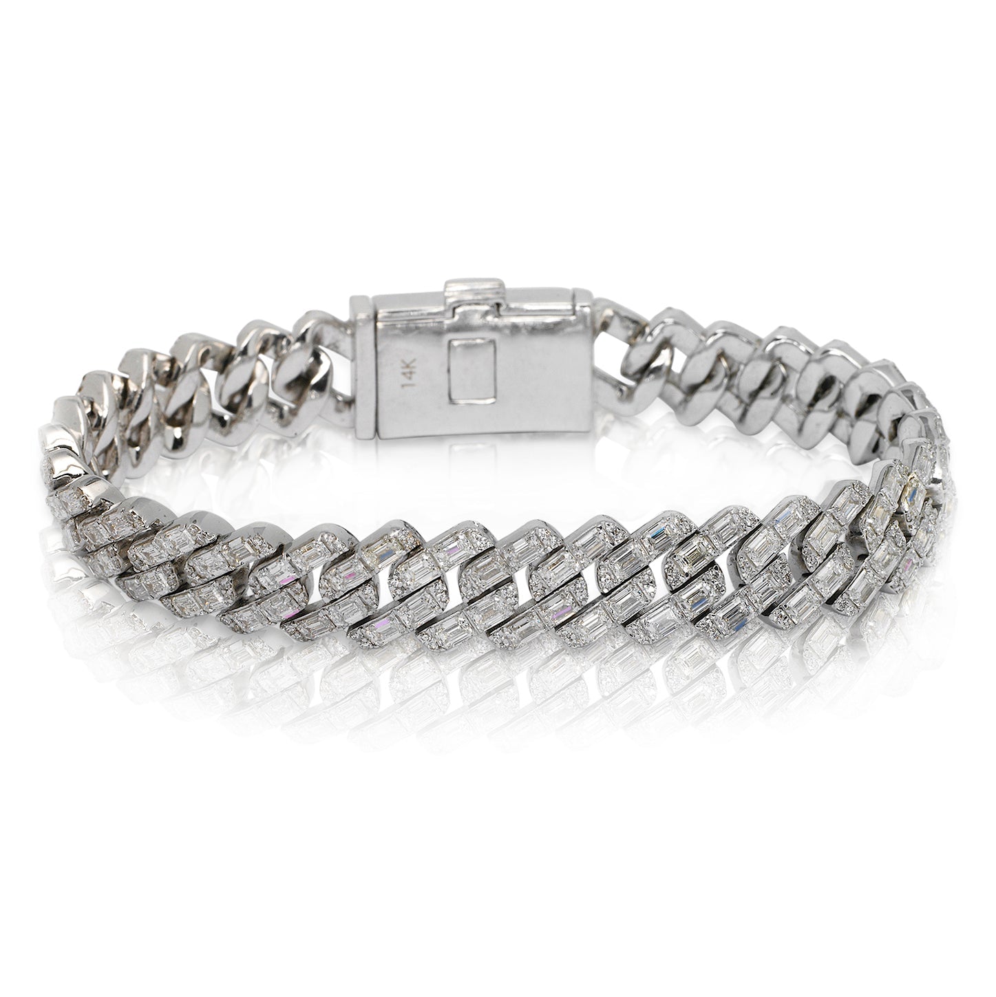 Macy's Men's Black Diamond Link Bracelet (2 ct t.w.) in Sterling Silver -  Macy's
